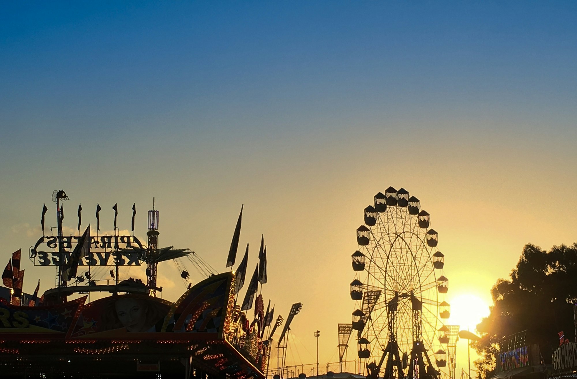 As the sun sets on a great day at the fair