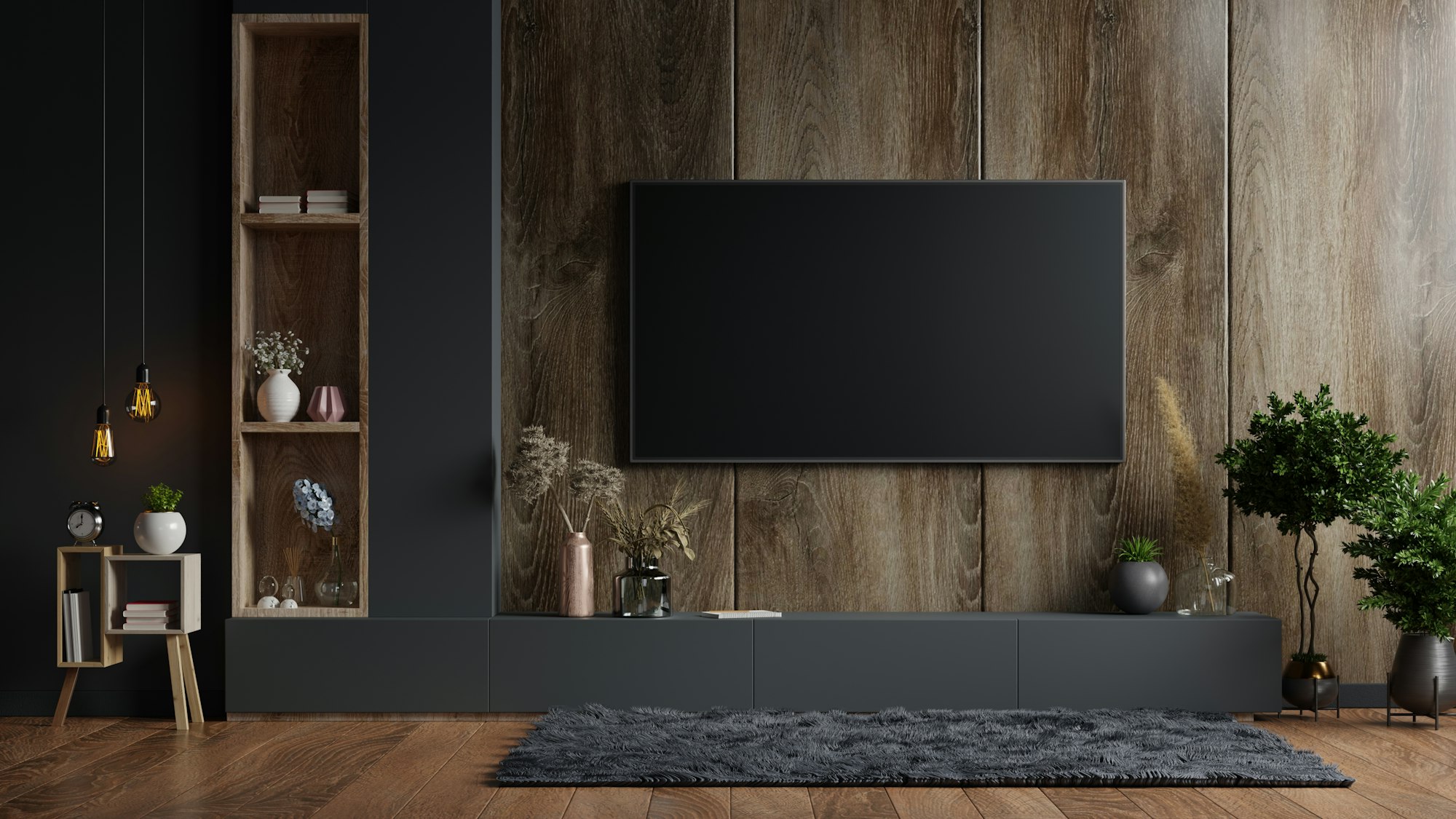 Mockup a TV wall.