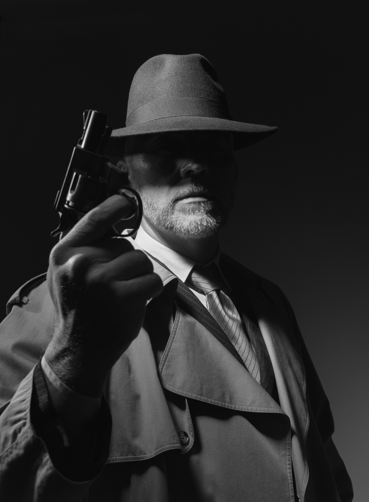 Agent with a revolver