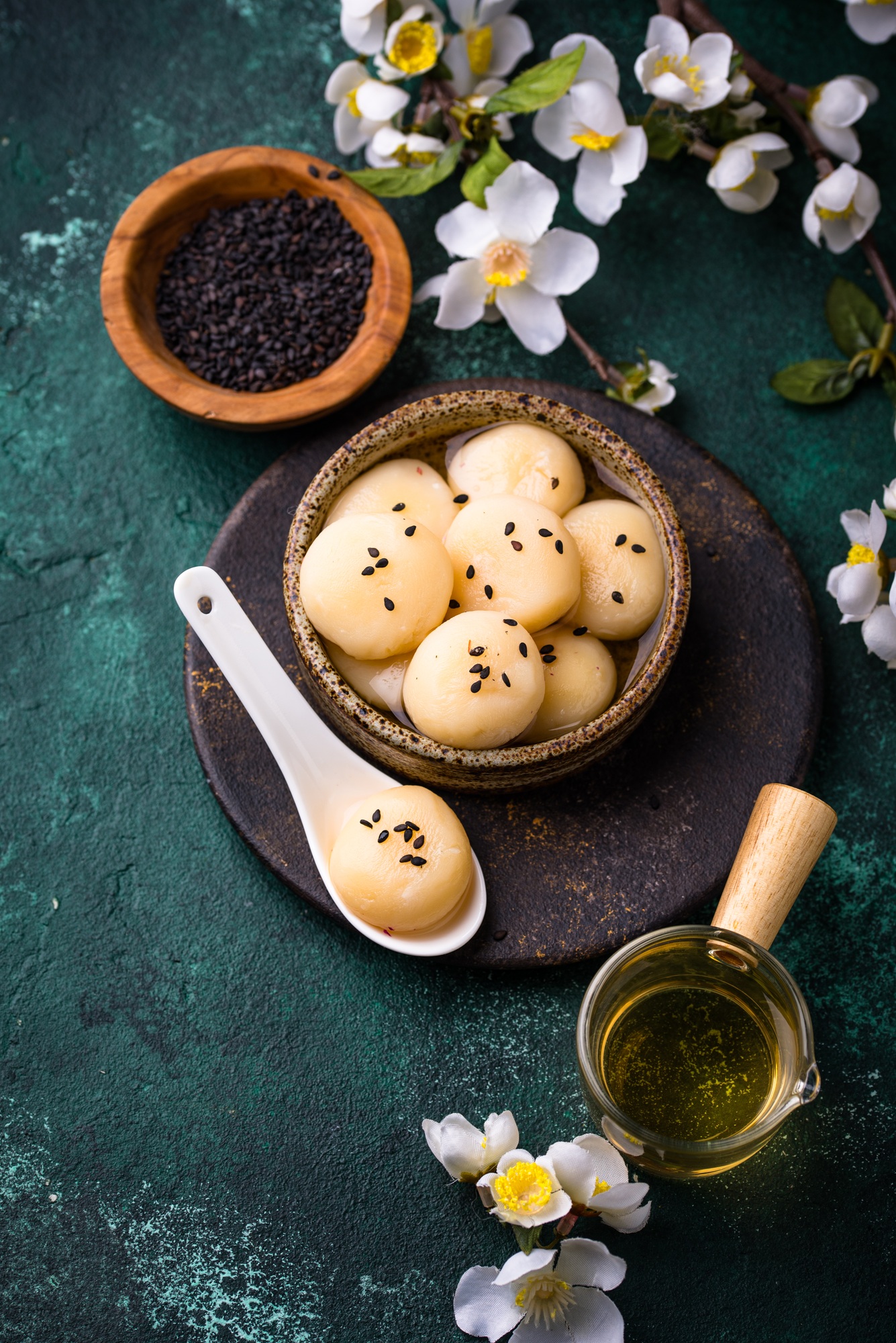 Tang yuan rice dumpling balls for Chinese lunar New year celebration