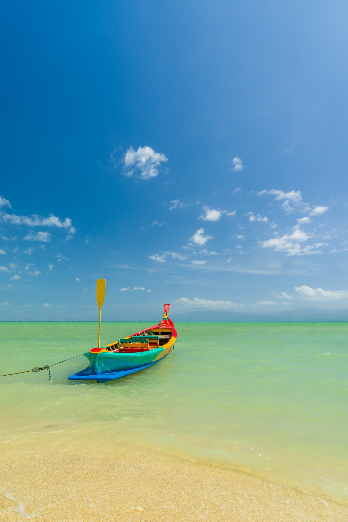 Traditional thai longtail boat in Thailand